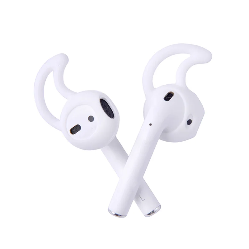 2000x Мягкие силиконовые наушники крючки для Apple Airpods и Earpods чехол для iPhone чехлы для наушников ушные вкладыши Крюк Белый