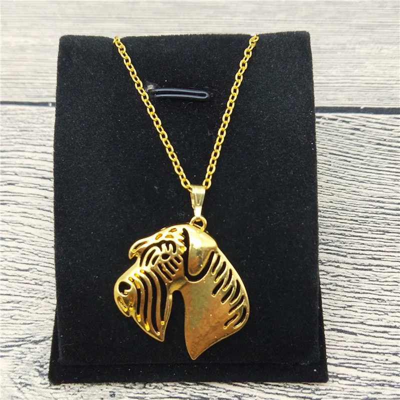 

New Schnauzer Necklace Trendy Style Miniature Schnauzer Pendant Necklace Women Fashion Pet Dog Jewellery