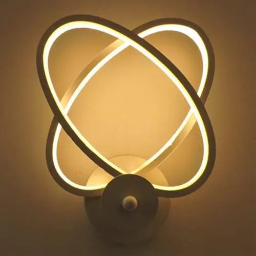 

Postmodern simple creative led living room bedroom bedside wall lamp corridor porch lamp personality aluminum lamps