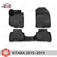 Коврики для Suzuki Vitara~ ковры Нескользящие полиуретановые грязеотталкивающие салонные аксессуары для стайлинга автомобилей