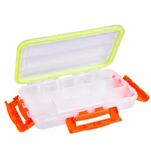 Прозрачная коробка для рыболовных приманок рыболовные приманки Крючки снасти с тремя боковыми защелками Аксессуар Коробка Для Хранения Чехол