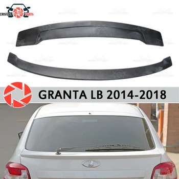 

Spoiler for Lada Granta Liftback 2014-2018 spoiler on rear window plastic ABS decoration trunk door accessories car styling