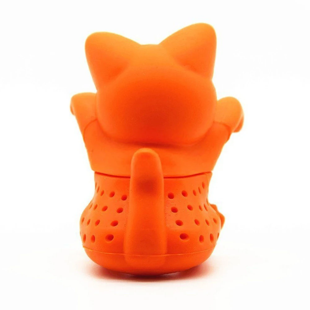 Fashion Home Cute Cat Tea Infuser Silicone Loose Leaf Strainer Herbal