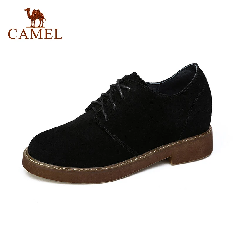 Retro Kamel Weiche Für Frauen Schuhe Neue Black Damen Schuh Niedrigen Kuh Ferse Wildleder Leder Neutral Frühling Einzelne Casual Pumpen green Kollektion a61wBnqfa