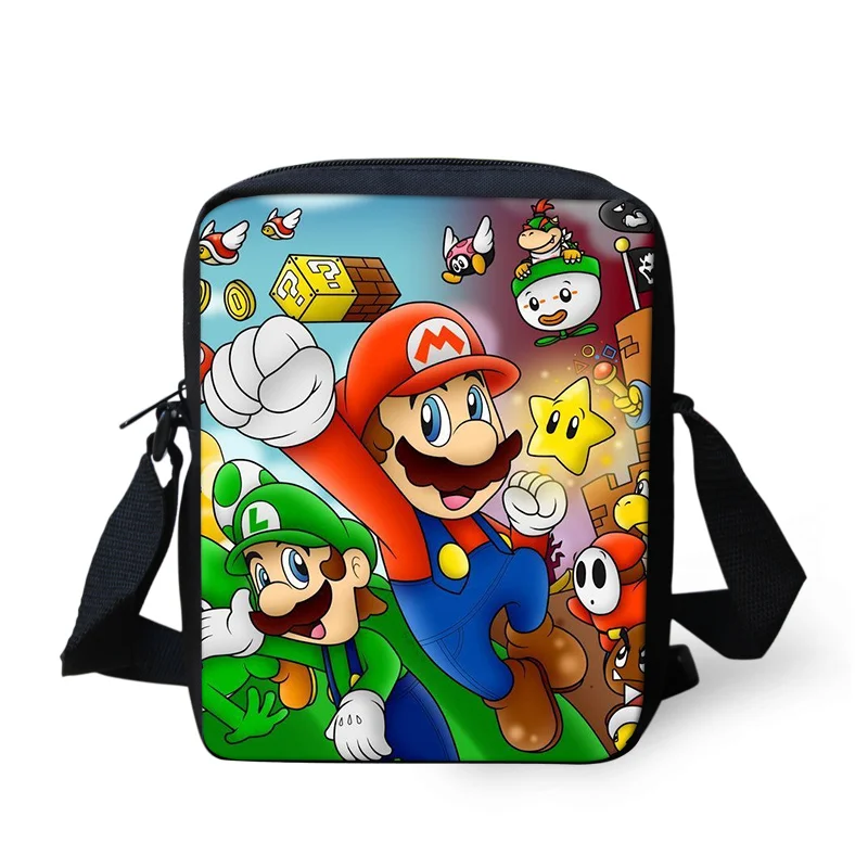 

super mario bros school bag Handbags Messenger Bags mini Bookbag Crossbody Bag Schoolbag Daily Shoulder Bag Casual Satchel