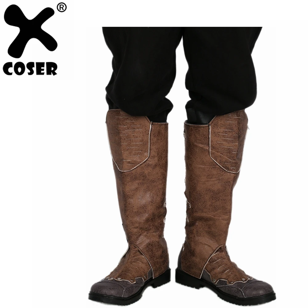 

XCOSER Guardians of the Galaxy Vol. 2 Star Lord Boots Brown PU Boots Guardians of the Galaxy Star Lord Cosplay Costume Prop