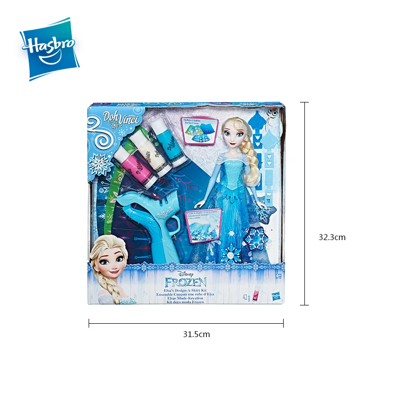Hasbro Disney Frozen Anna&Elsa Frozen's Design A Skirt Kit 3D lines Beauty Rotate Toy Dolls Clothes Christmas Gifts For Girls Hasbro Disney Frozen Anna&Elsa Frozen's Design A Skirt Kit 3D lines Beauty Rotate Toy Dolls Clothes Christmas Gifts For Girls