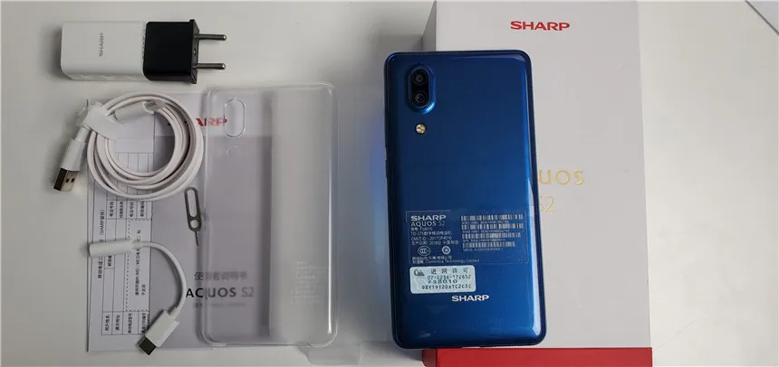 SHARP AQUOS S2 c10 мобильные телефоны Android 8,0 4 Гб+ 64 Гб 5,5 ''FHD+ Snapdragon 630 2,2 ГГц Восьмиядерный 12МП 4G смартфон