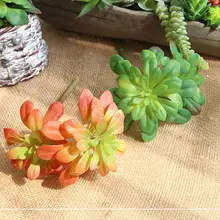 1pc Mini Fake Succulents Plants Artificial Succulent Plants Landscape Arrangement Stems Flowers Ornaments For Home Garden
