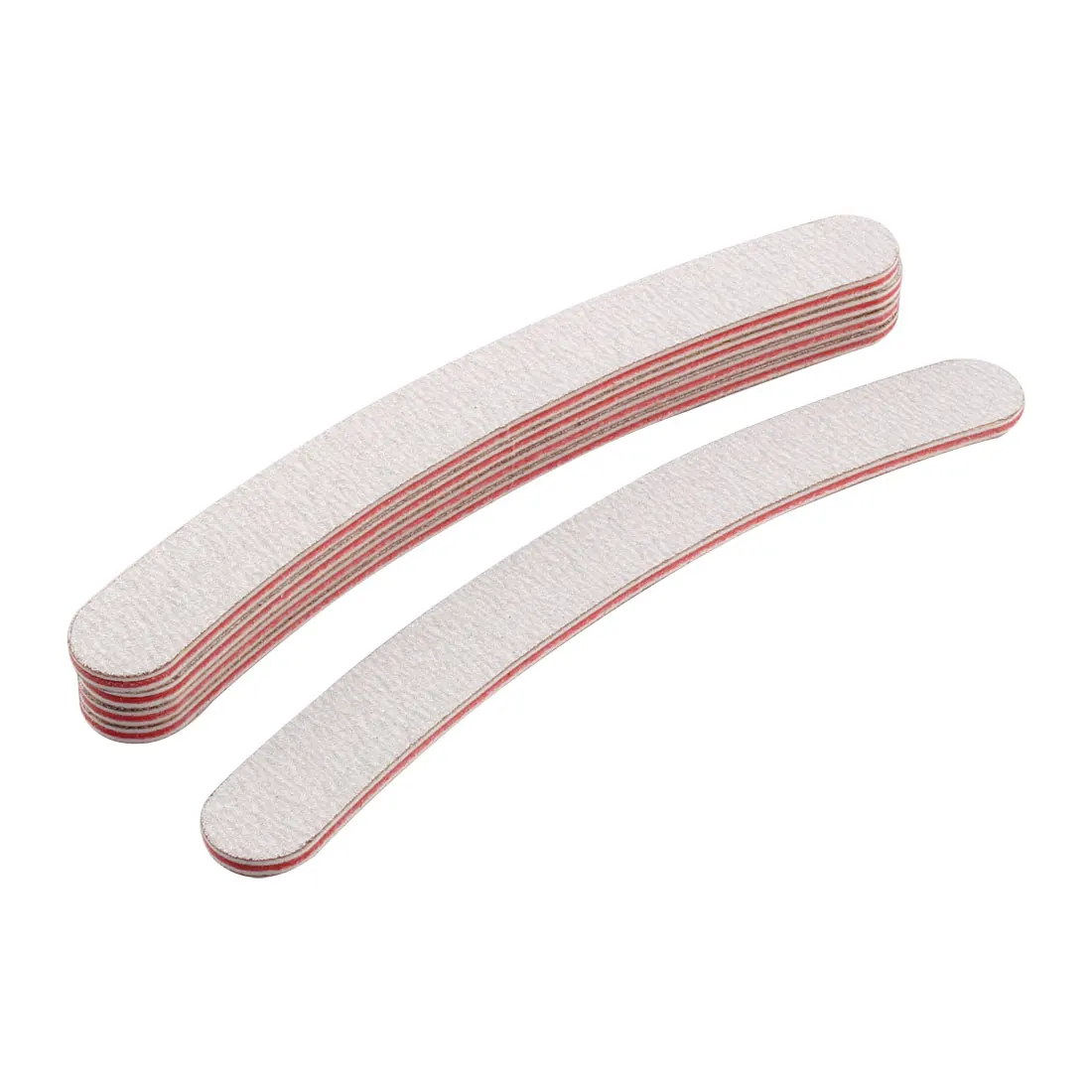 UXCELL Women Foam Shinner Bent Double Side Manicure Emery Board Nail