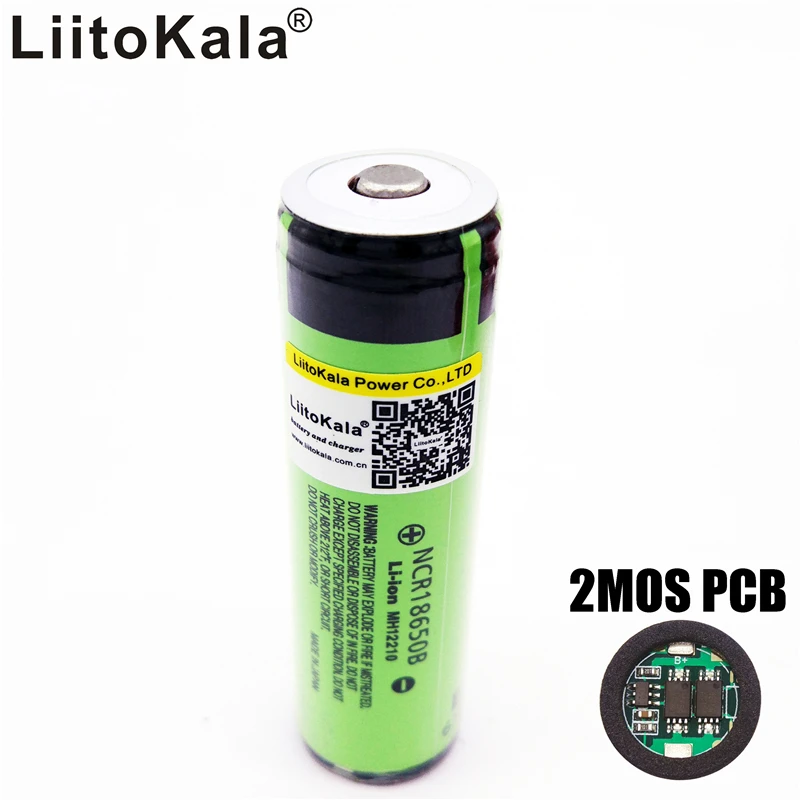 Original LiitoKala 18650 3400mAh battery 3.7 V li-ion Rechargebale battery PCB Protected For 18650B 18650 3400MAH PCB