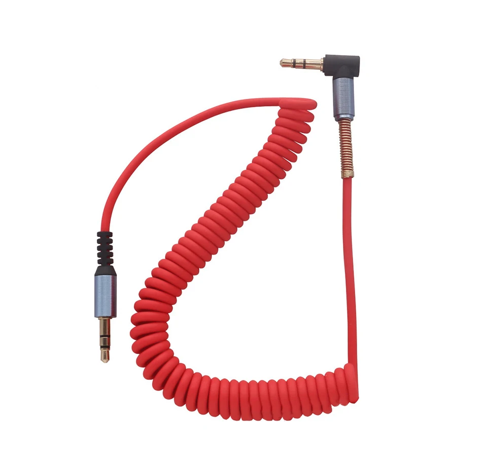 Elasticity Stereo 90 Degree Right Angle AUX Cable Extended 3.5mm Jack Male To Male Car Auto Audio Cable Cord For iPhone Samsung (12)