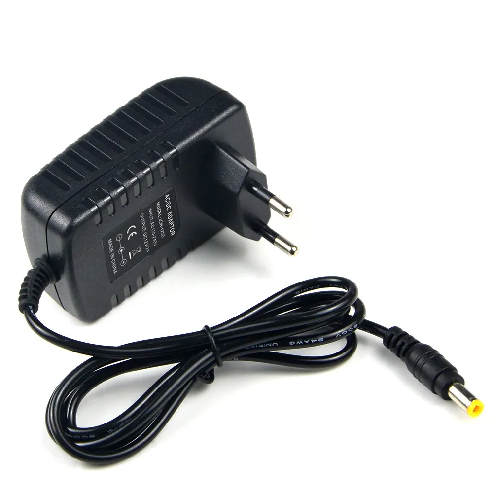 12В 2А 2,5 мм x 110 мм 240 В-в до 12 В 24 Вт AC DC адаптер питания зарядное устройство EU US Plug