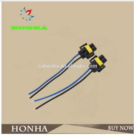 

H8 H11 881 LED socket Car H8 H9 H11 halogen LED fog light connector holder socket PlugWiring Harness