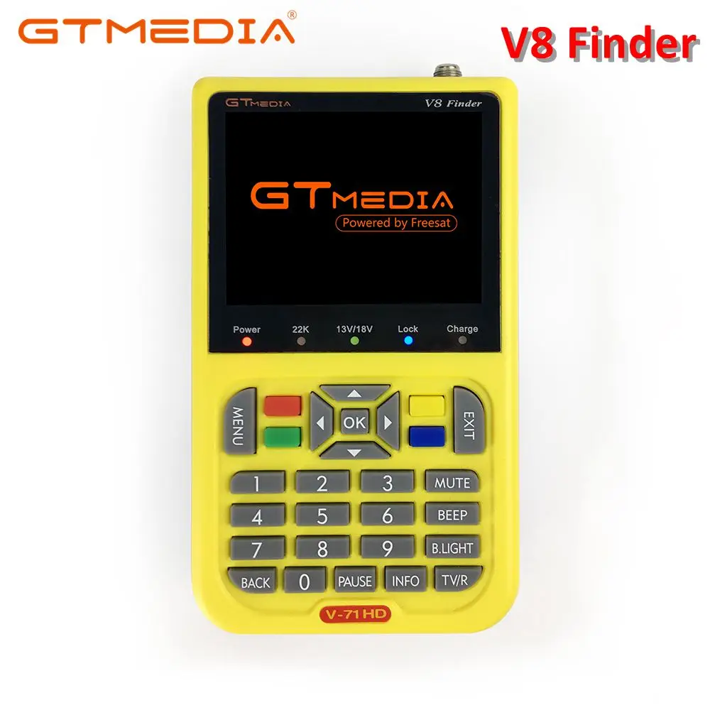 

GTMEDIA V8 Finder Digital Satellite Finder HD DVB-S2 High Definition 3.5" LCD Satellite Finder MPEG-2 MPEG-4 PK Freesat V7 HD V8