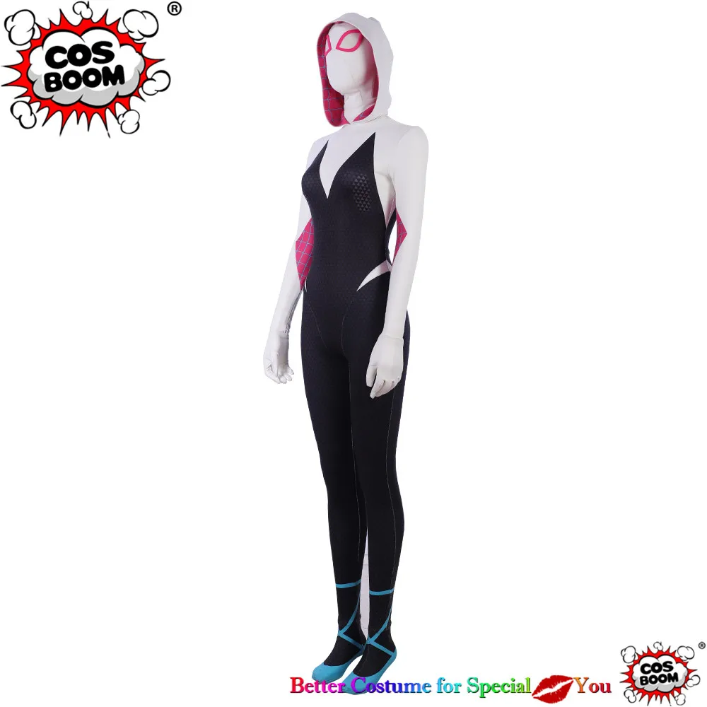 spider-man into the spider-verse spider-woman gwen stacy jumpsuit cosplay costume10