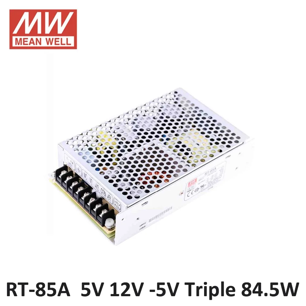 

Original Mean Well POWER SOURCE RT-85A 84.5W Triple output +5V/8A +12V/3.5A -5V/0.5A Meanwell Power Supply UL CE TUV CB CE