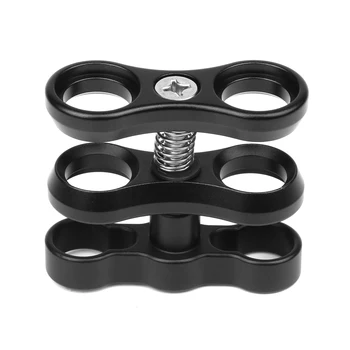 

New CNC Diving Lights Ball Butterfly Clip Arm Clamp Mount + ABS Ball Base Adapter For Gopro Hero 4 3plus 5 Camera Accessory
