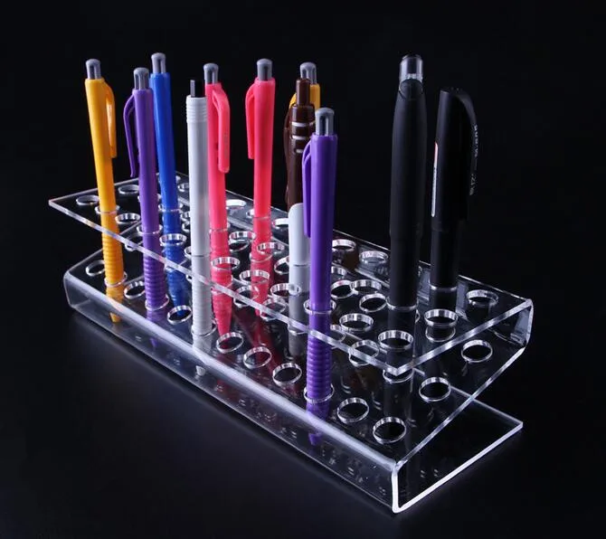  Acrylic Pen Holder Cosmetic Brush Eyeshadow Pencil color Pen Lipstick Display Stand Rack Cosmet Sup