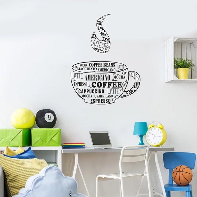 Best Price Creative Coffee Cup Wall Stickers Coffee Shop Wall Decals Sticker Adhesive PVC Muursticker Dining Room Adesivo Pegatinas QT066 Best Price Creative Coffee Cup Wall Stickers Coffee Shop Wall Decals Sticker Adhesive PVC Muursticker Dining Room Adesivo Pegatinas QT066