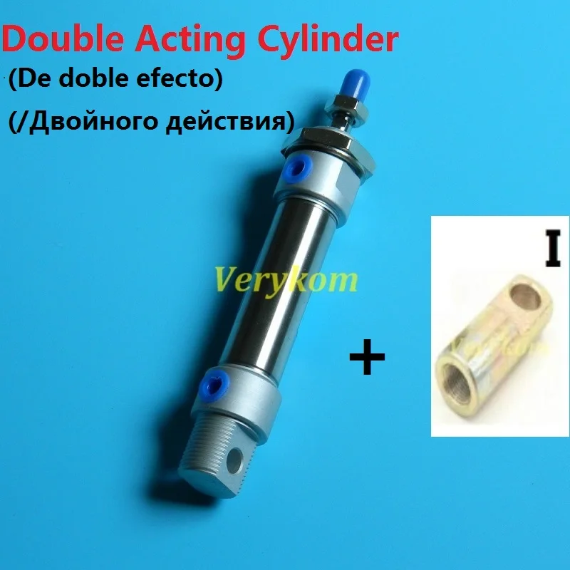 Pneumatique Air Cylindre mal 16 mm alésage 25-300 mm avc Tige de piston double action 