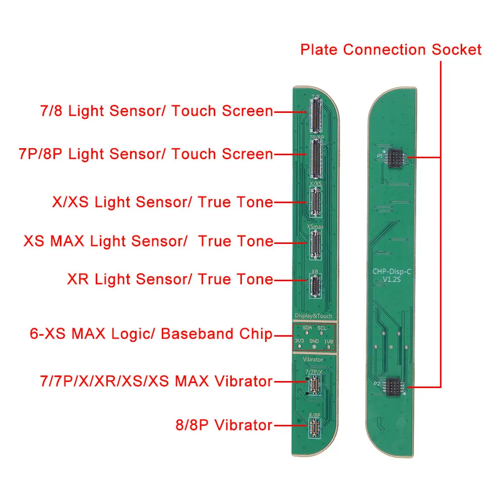 Светильник окружающего света, датчик истинного тона, Ремонтный чип, программист, вибратор, калибратор для iPhone 6, 7, 8 Plus, X, XR, XS, Max, инструменты для ремонта