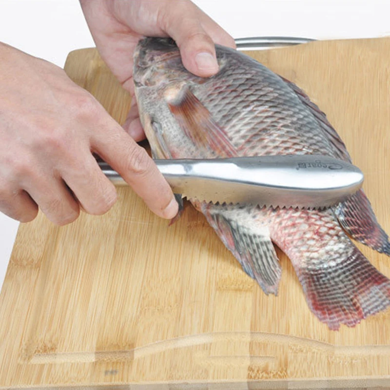 Нож для очистки рыбы Skinner скребок для кожи рыбы из нержавеющей стали рыбные чешуи для чистки рыбалки кухонный гаджет инструменты для приготовления пищи