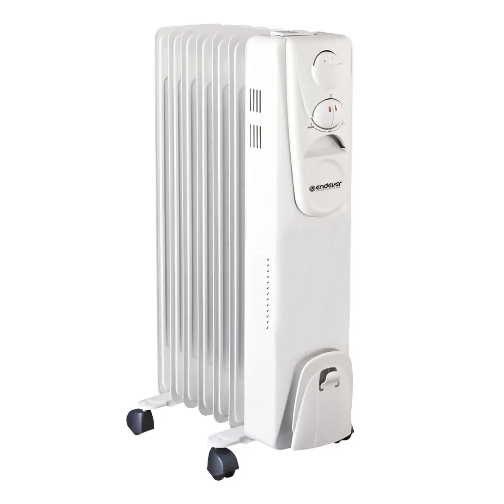 Обогреватель масляный Endever Flame-21 (Мощность 1500 Вт, 6 секций, площадь обогрева до 30 кв.м, защита от перегрева)