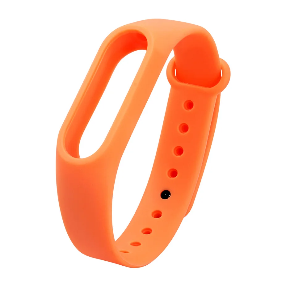 Colorful Silicone Wrist Strap Bracelet Belt For Original Miband 2 Xiaomi Mi band 2 Wristbands - Цвет: Оранжевый