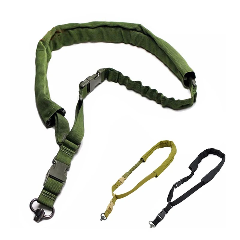 2Gun Sling Tactical Shoulder Strap Outdoor Rifle Sling With Velcro Adjustable Gun Belt Hunting Accessories Single Point Sling