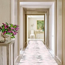 Else Серый Розовый волна скандинавский геометрический 3d принт нескользящие микрофибры Моющиеся длинные бегуны Коврики для прихожей