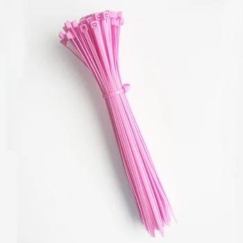 

ZHEJIN (10pcs) ZJ-250MM (10"X33lbs) Pink Colour Cable Ties