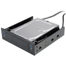 5,25 монтажный лоток адаптер Кронштейн Внутренний HDD Mobile Rack корпус USB 3,0 порты для 3,5 устройства 3,5 HDD или 22,5 SSD/HDD