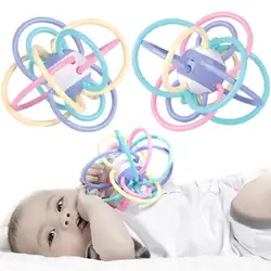 Новые 15 см милые игрушки для новорожденных детей Мудрость Игрушки, руки ловли шары, погремушки, ребенок прорезыватель шлифовальный, Reborn