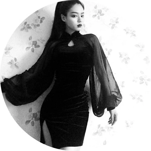 

2019 Autumn Black Gothic Dress Dark Street Vintage Royal Lantern Sleeve Women Elegant Dress Harajuku Lolita Punk Dress Elastic