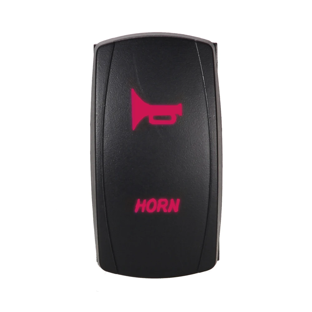 Universal Car Switch Panel 7 pin 12V 20A Horn Laser Red LED Replacement Accessories Supplies Interior Parts | Автомобили и