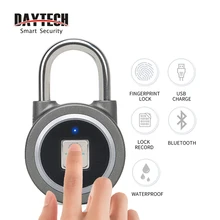 DAYTECH замок с отпечатком пальца, Bluetooth, умный электрический дверной замок, перезаряжаемый аккумулятор, Противоугонная защита для дома/спортзала
