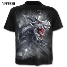 YFFUSHI Male 3d T shirt Hot Sale Dragon Print T shirt Summer Cool Hip Hop Tees Plus Size S-5XL Hot Sale Black T shirt Men