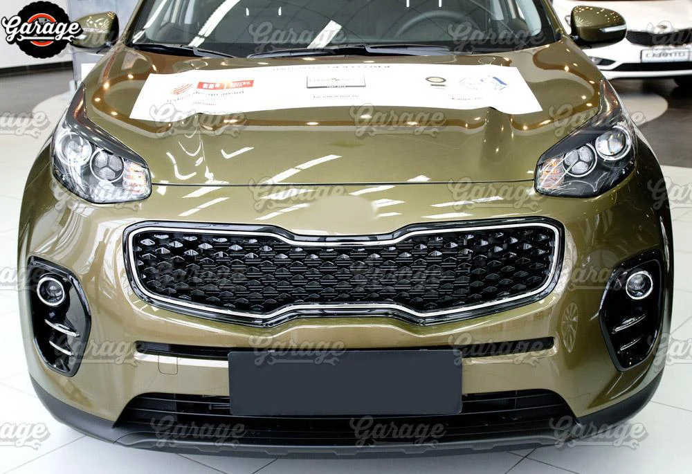 Веки для фар для Kia Sportage 4-ABS пластиковые накладки реснички брови Чехлы для отделки аксессуары для автомобиля Стайлинг тюнинг