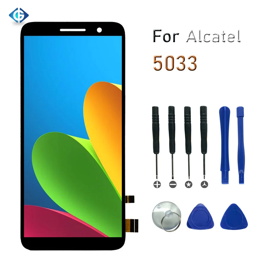 5.0" Full Lcd For Alcatel 1 OT5033 OT5033D OT5033Y 5033 5033D 5033Y LCD Display Touch Screen Digitizer Complete Sensor Assembly