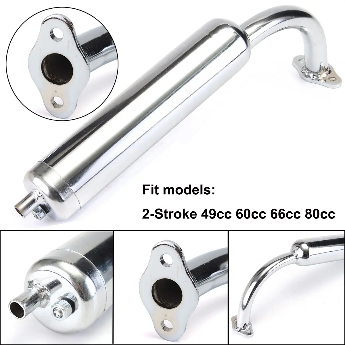 chrome magneto cover with gasket 66cc 80cc 49cc Motor bike GAS ENGINE parts