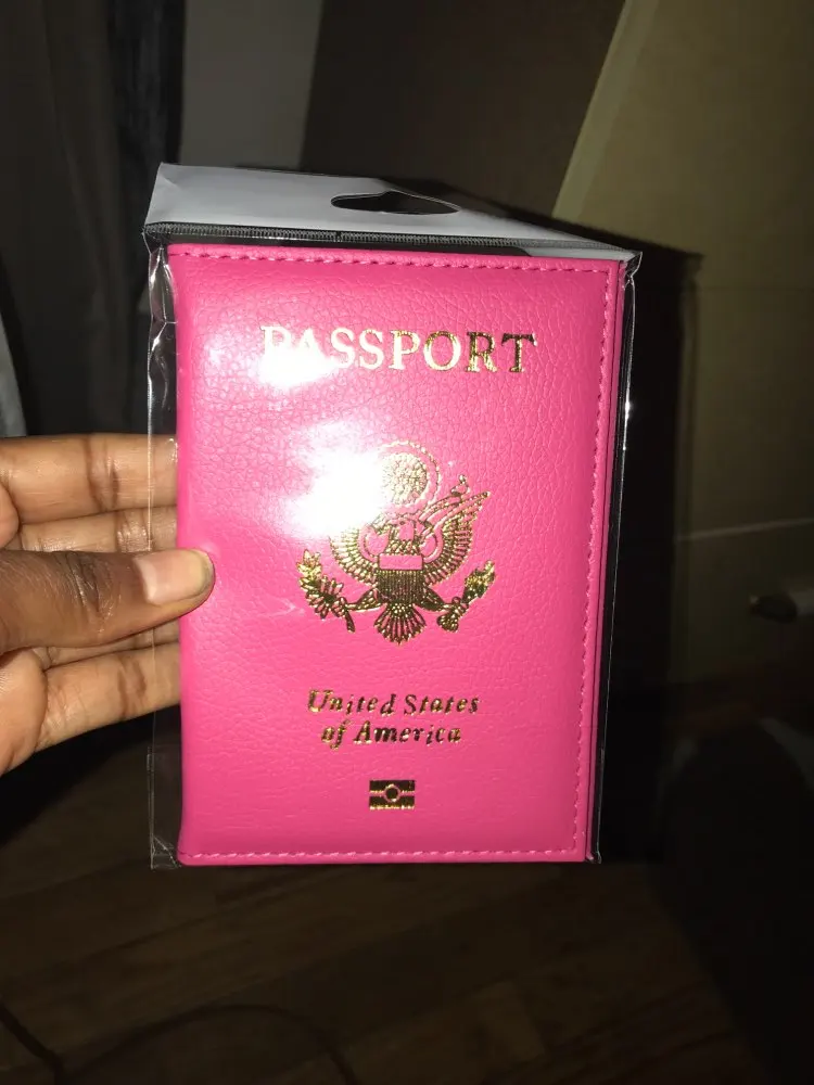 Cute USA Passport Cover Women Pink Travel Passport Holder American Covers for passport Girls Case Pouch Pasport photo review