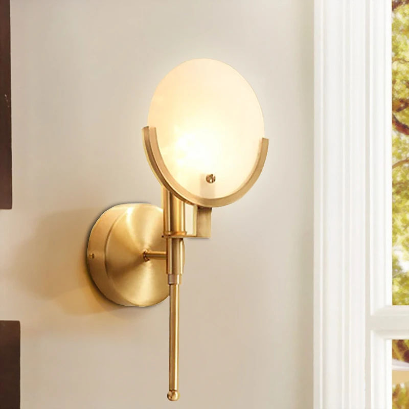 Copper Wall Light Bedside Light Nordic Aisle Corridor Stair Light Modern Simple American Bedroom