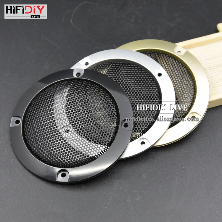 Лучший HIFIDIY LIVE 3 #039; #039;3,5 дюймов сетка для динамика крышка высококлассный автомобиль домашний сетчатый корпус динамик s Пластиковая Рамка металлический ...