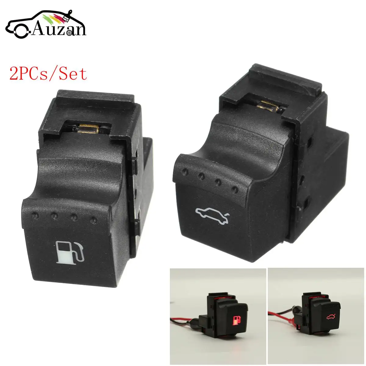 

2pcs/Set 4 Pins Fuel Gas Door + Trunk Release Button Switch Combo For VW Jetta Golf GTi Passat 1J0 959 833A 1J0 959 833A