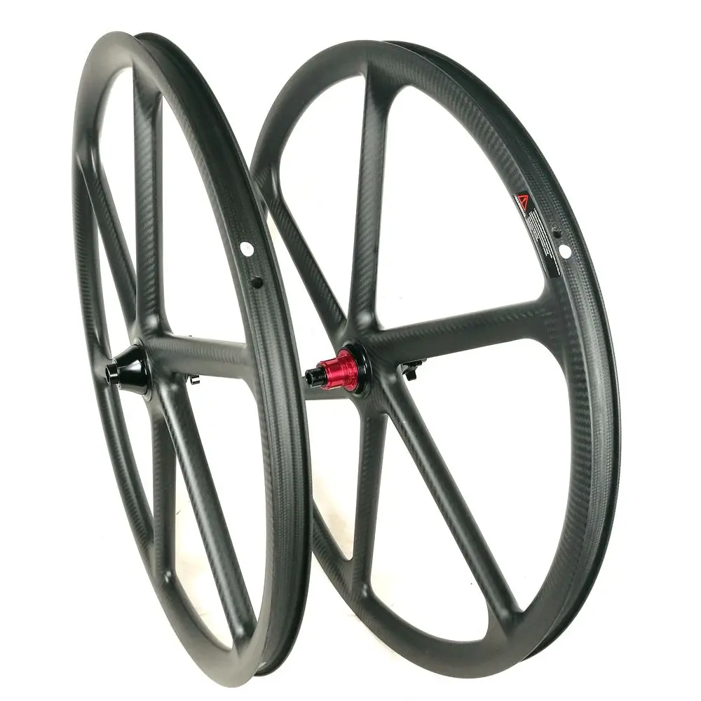 Top BIKEDOC 29ER MTB Carbon Wheels 30MM Width 30MM Depth 6 Spoke Sram XD Bicycle Wheel 4