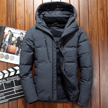 

Mens Hooded Duck Down Jackets Man Thick Winter Down Coats Male Fashion Top Quality Overcoats Warm Parkas Outerwer JK-2018282