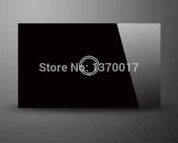

Black Crystal Glass 1 Gang 2 Way Touch Switch,AU US Standard AC 110-240V Light Wall Switches with LED Indicator,Free Shipping