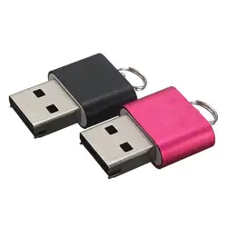 Розовый и черный внешний мини Высокая скорость USB 2,0 кардридер для Micro SD TF T-Flash кардридер 480 Мбит/с