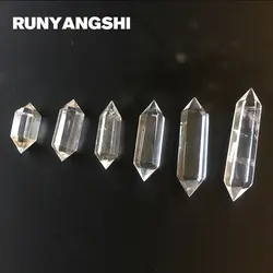 Белый кристальная колонна 2 советы Tansparent камни и минералы Высокое качество оптовая продажа завод Runyangshi ZB20